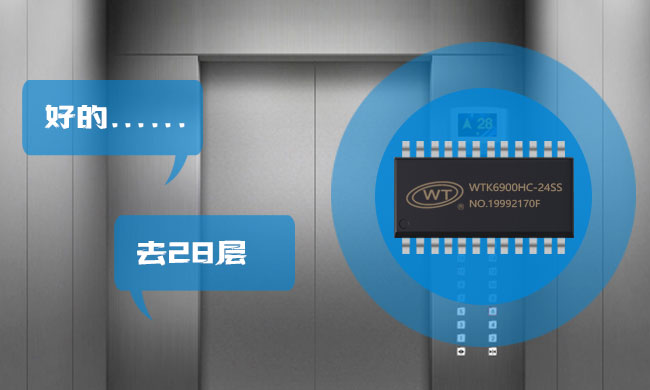 开启电梯语音交互新篇章：唯创WTK6900H-24SS语音识别芯片IC助力智能乘梯新体验