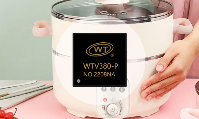 WTV380语音芯片赋能电蒸锅:智能声音提示与数码管显示驱动引领未来厨房革新