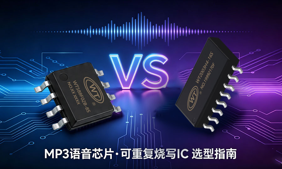 WT588F和WT2003H语音芯片选哪个？广州唯创电子两大王牌MP3芯片深度对比解析