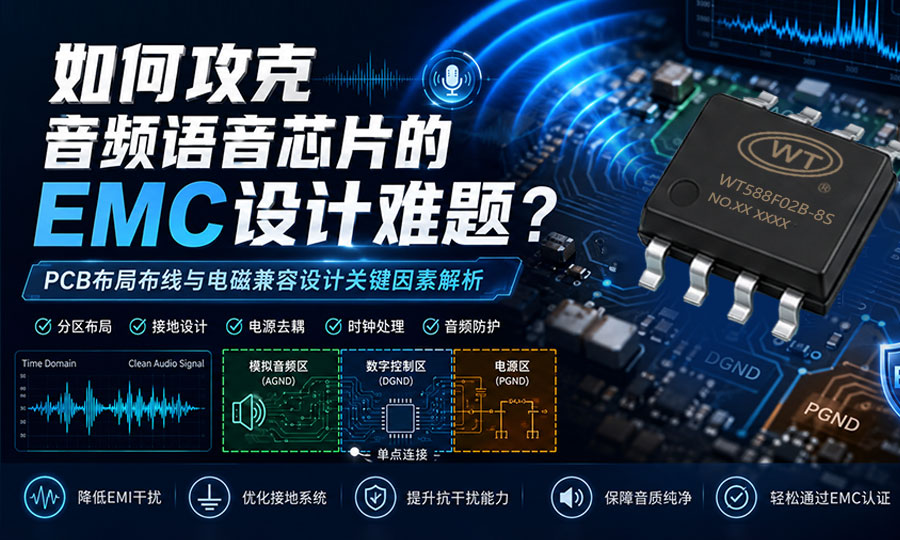 如何攻克音频语音芯片的EMC设计难题？广州唯创电子带你详解PCB设计关键因素