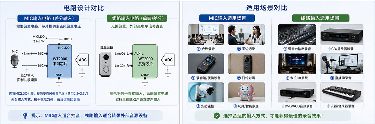WT2000系列录音芯片线路输入vsMIC输入,电路设计对比及应用场景.jpg